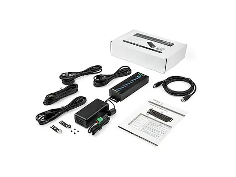 10-Port USB 3.0 Hub met Power Adapter