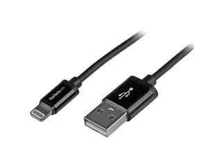 1 Meter Apple 8-polige Lightning Connector Naar Usb-kabel Zwart - 1