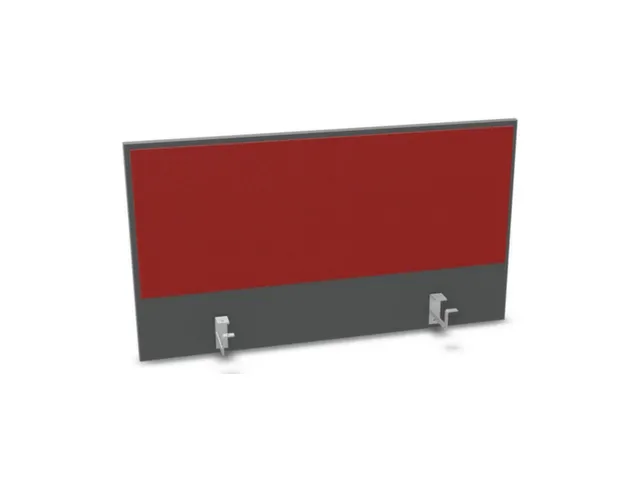 opzetpaneel bureau aanbouw achter MS-donkergrijs BN4011-rood 1000mm