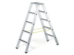 veiligheidsladder,beide zijden,2x5treden m. R13-laag,balk L 1,42m