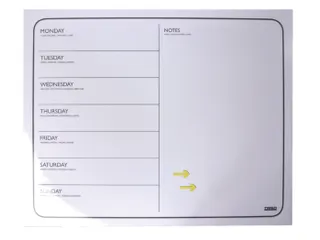 Planbord week Desq 40x50cm randloos + marker magnetisch - 2