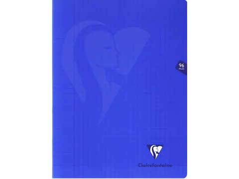 Schrift Mimesys A4+ 48 vel Seyès, kaft in PP Marine blauw