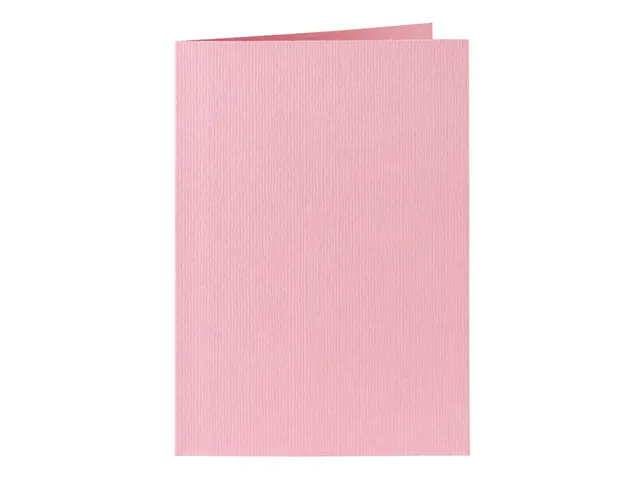 Correspondentiekaart Papicolor dubbel 105x148mm babyroze pak à 6 st
