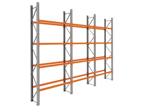 palletstelling,basis+2xaanbouw,HxBxD 4620x5875x750mm,vakl. 3000kg