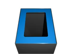 Top modulaire afvalscheidingsunit 60 liter Blauw