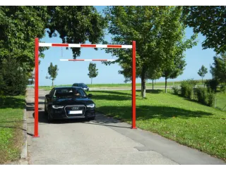 Doorrijdbegrenzer Doorrijdhoogte 2.8x 8m Stalen Paal Aluminium Boom - 2