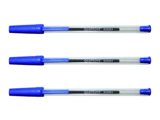Balpen Quantore Stick blauw medium - 3
