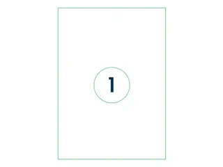 Etiket Qbasic A4 1.000 vel 210x297mm 1000 labels - 2