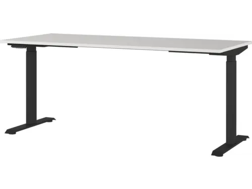 Elektrisch ihv bureau,HxBxD 720-1200x1800x800mm,blad lichtgrijs