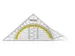 Geodriehoek Westcott 14cm flexibel in polybag