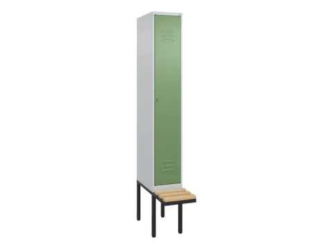 locker met bank,HxBxD 2120x300x815mm,1vak,vak B 300mm,cil.-slot