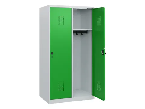 schoollocker,HxBxD 1530x800x500mm,2vak,vak B 400mm,draaigrendel