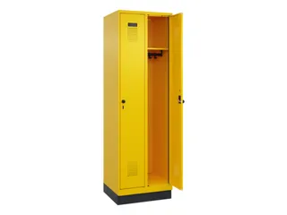 locker,HxBxD 1950x600x500mm,2vak,vak B 300mm,draaigrendel,sokkel - 2