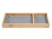 Boîte à stylos EYE STYLE en bambou 245x109x25mm avec insert gris cla