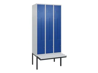 Z-garderobekast,HxBxD 2120x900x815mm,6vak,vak B 300mm,cil.-slot - 1