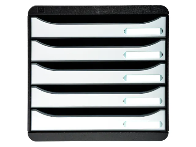 Big-box Plus Classic Ladenblok 5 Laden A4+ Zwart Wit