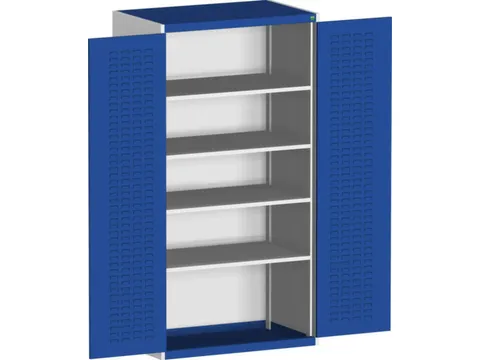 kast met sleufplaat,HxBxD 2000x1050x650mm,4xStalen bodem