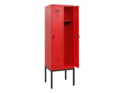 schoollocker,HxBxD 1950x600x500mm,2vak,vak B 300mm,draaigrendel