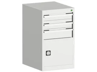 ladekast HxBxD 900x525x650mm 3laden RAL7035 - 1