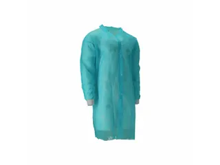 Cmt Pp Non Woven Bezoekersjas Met Drukknopen Groen Maat XXL 100 Stuks - 2
