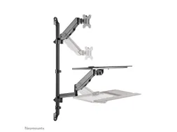 Neomounts WL90-325BL1 Zit-sta werkstation wand - 17-32 inch - 1-9 kg (