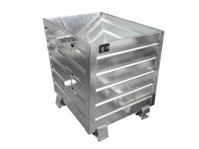 Kiepbak 900x800x1000mm 0.55m³ 88kg Draagverm. 1000kg Verzinkt