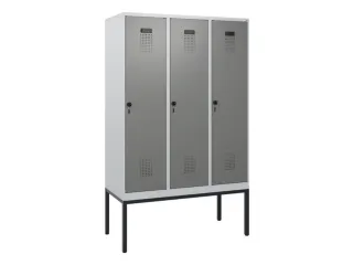 schoollocker,HxBxD 1950x1200x500mm,3vak,vak B 400mm,draaigrendel - 2