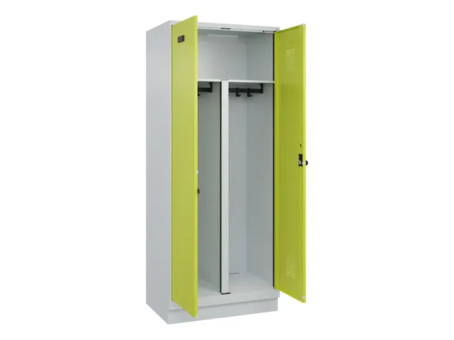 PBM-locker,HxBxD 1950x800x500mm,2vak,vak B 400mm,draaigrendel