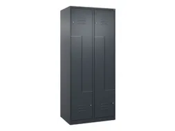Z-garderobekast,HxBxD 1850x800x500mm,vak B 200/400mm,cil.-slot