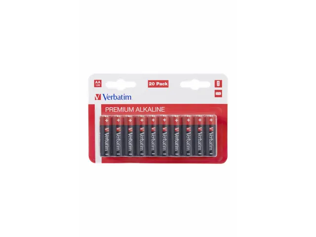 49877 VERBATIM AA Alkaline batterijen 20 Stuks