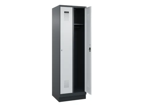 locker,HxBxD 1950x600x500mm,2vak,vak B 300mm,cil.-slot,sokkel