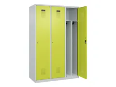 locker voor scheiding van kleding,HxBxD 1850x1200x500mm,3vak