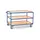 Tafelwagen 2956 300kg 1200x800mm 3 etages hout rubber wielen