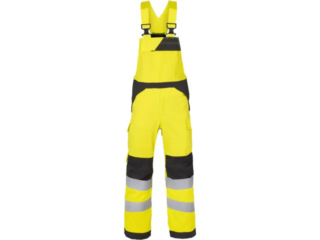 Havep 20441 Amerikaanse overall, fluo geel/houtskool, maat 56, per stu