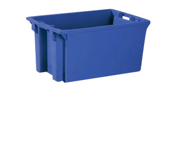 Bacs gerbables/emboîtables polypropylène HxLxl 300x600x400mm 50l ble