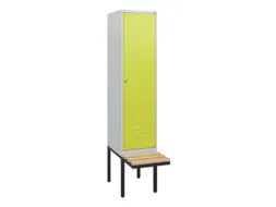 locker met bank,HxBxD 1950x400x815mm,1vak,vak B 400mm,cil.-slot