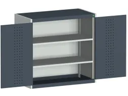 kast met geperforeerde platen,HxBxD 1000x1050x650mm,2xStalen bodem