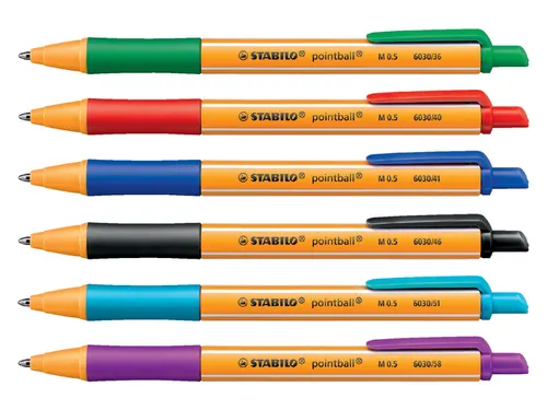 Balpen STABILO pointball 6030/41 medium blauw