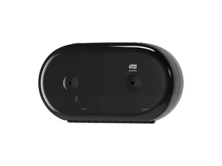 Tork T9 SmartOne Twin Mini Toiletpapier Dispenser Elevation Zwart - 1