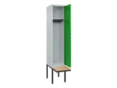 locker met bank,HxBxD 2120x400x815mm,1vak,vak B 400mm,cilinderslot