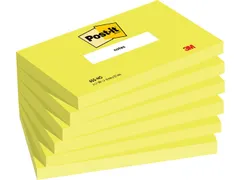 Notes, 100 feuilles, ft 76 x 127 mm, vert néon, paquet de 6 blocs
