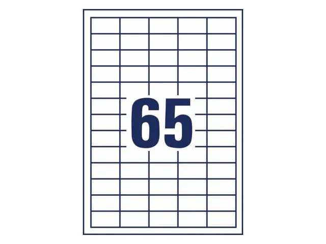 Etiquette Avery 3666-10 38x21,2mm blanc 650 pièces