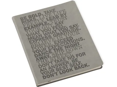 Notitieboek Èccolo Gray Be Bold lijn ca. 20x25cm 80gr. 256pag.