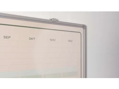 Jaarplanner Elegance Duits softline profiel 8mm 90x120cm aluframe