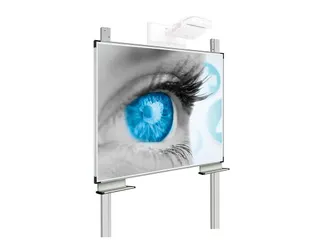 Projectiebord 120x192cm kolom mat wit Extraflat 16:10 - 1
