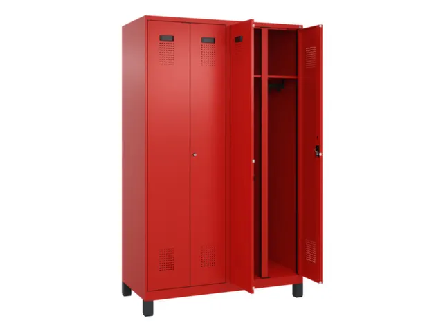 locker voor scheiding van kleding,HxBxD 1950x1200x500mm,4vak