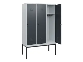 locker,HxBxD 1950x1200x500mm,3vak,vak B 400mm,draaigrendel - 2