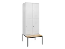 Dubbeldekse dekenkist,HxBxD 2120x800x815mm,2x2vak.,vak B 400mm