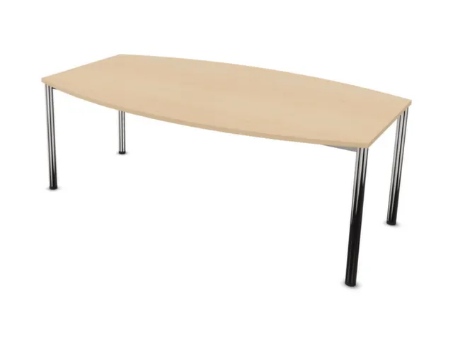 vergadertafel,HxBxD 740x2000x1200mm,vatvormig,NE-esdoorn