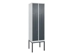 Z-garderobekast,HxBxD 2120x600x500mm,vak B 150/300mm,cil.-slot